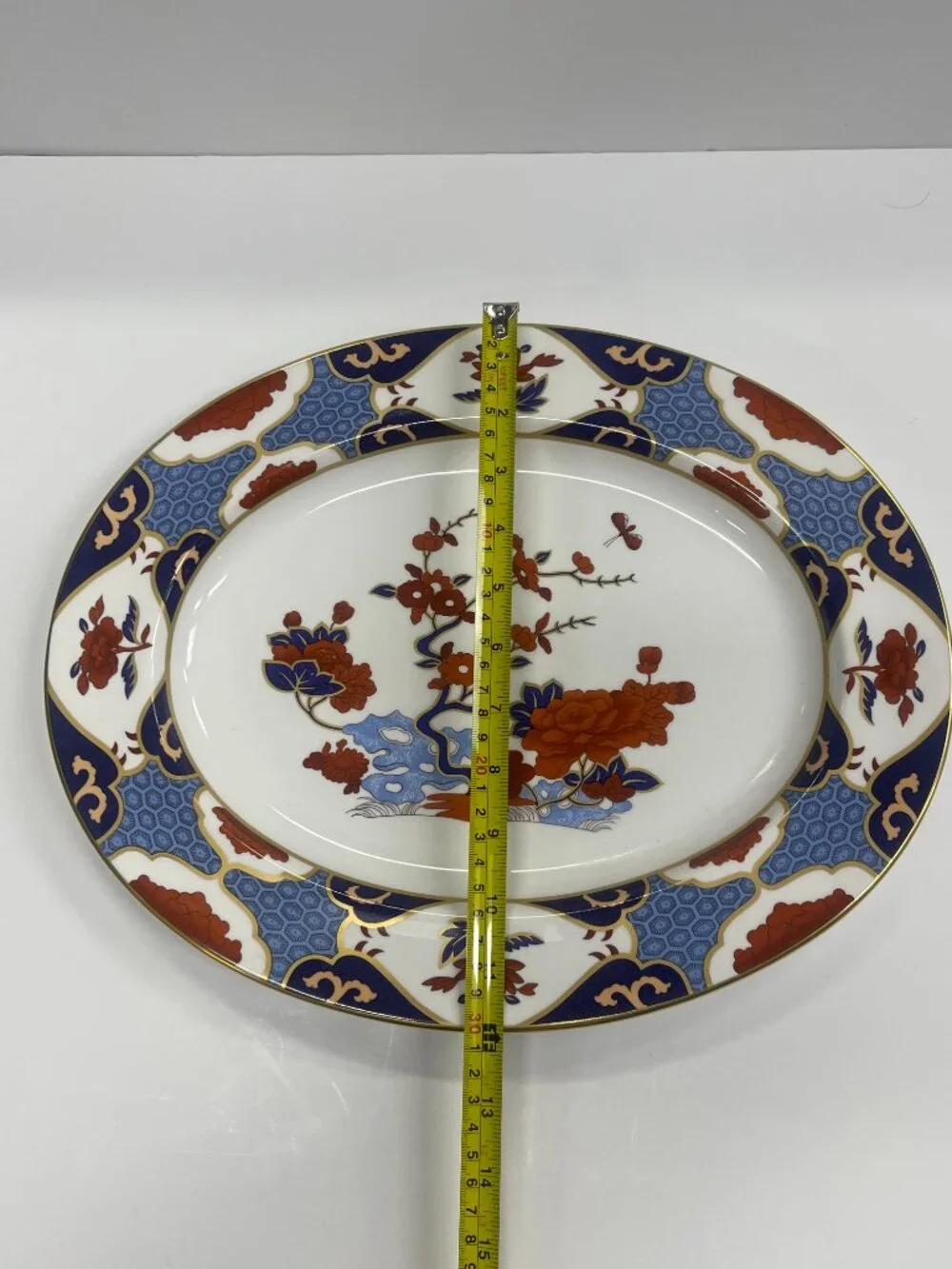 Spode Shima Y8172-G 15” Oval Bone China Serving Platter